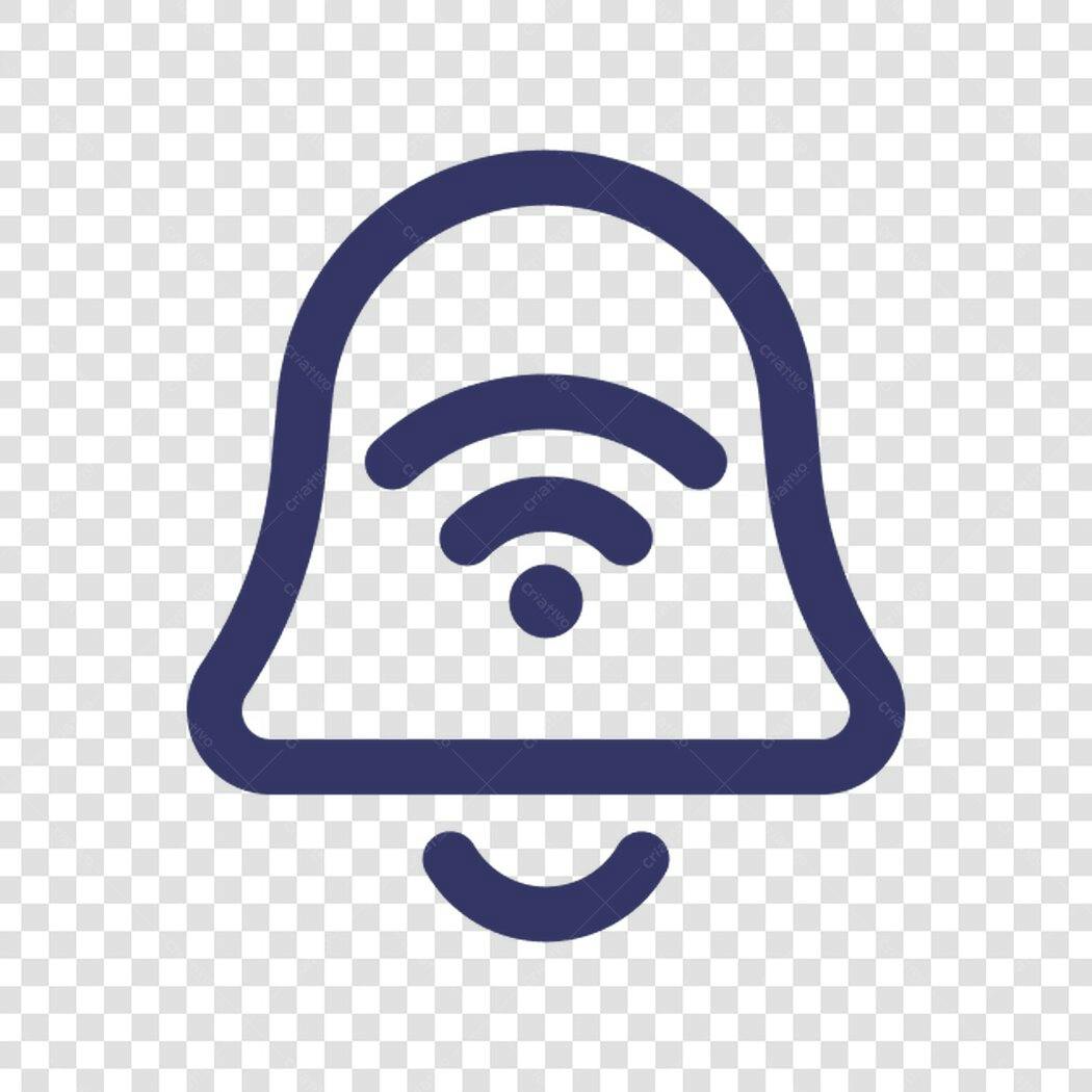 Ícone Notificação Wifi PNG com fundo transparente