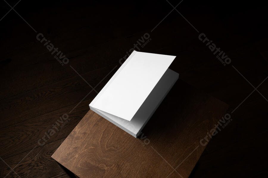Mockup de Livro Branco em PSD Editável