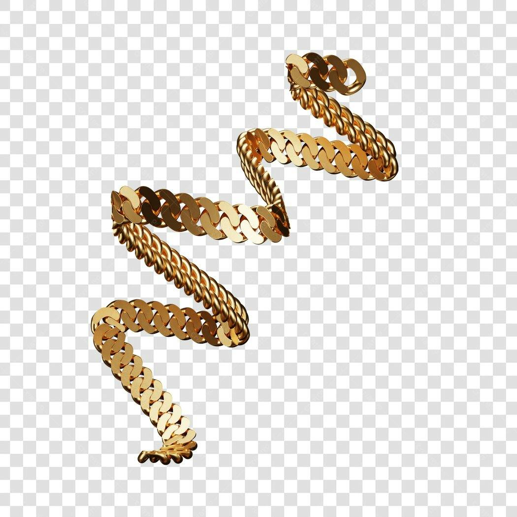 Icone corrente dourada PNG com fundo transparente