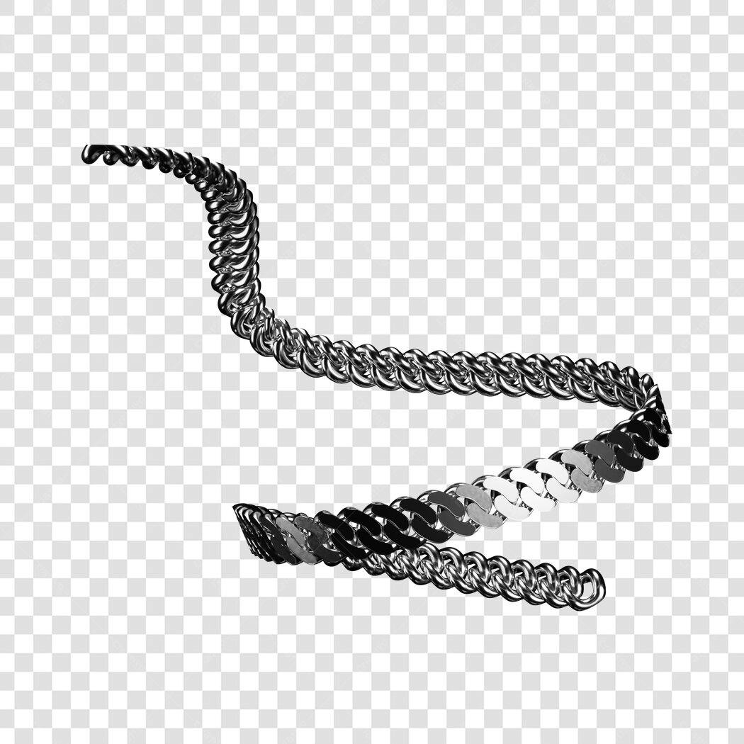 Icone corrente metálica PNG com fundo transparente