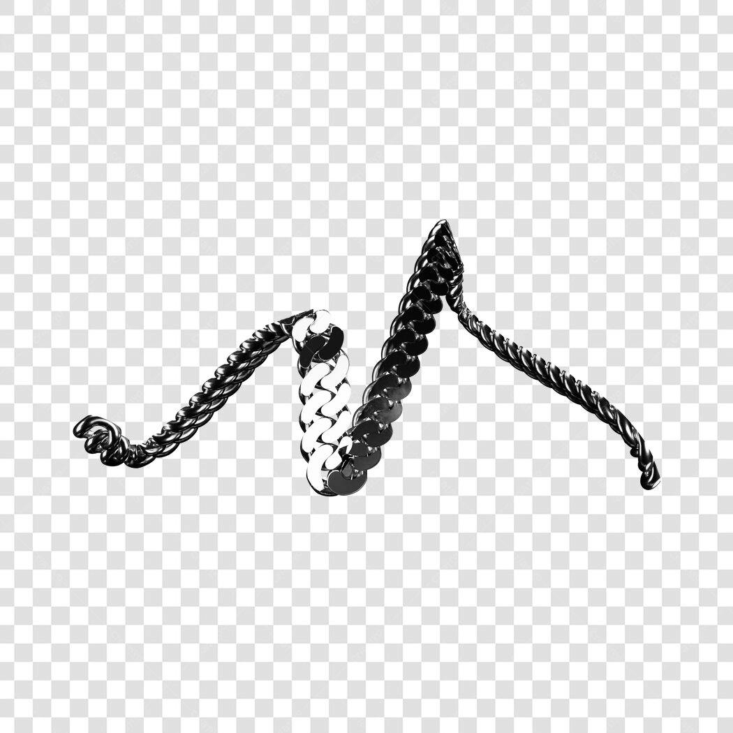 Icone Corrente Ouro e Prata PNG com fundo transparente