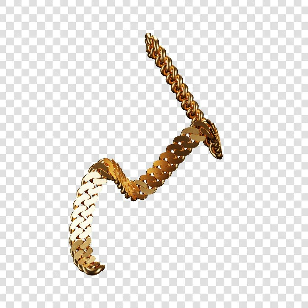 Icone corrente de ouro PNG com fundo transparente