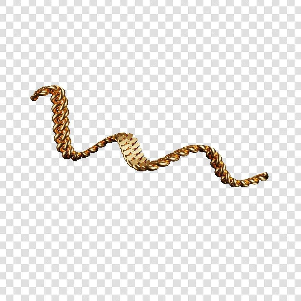 Icone Ouro Luxo Corrente PNG com fundo transparente