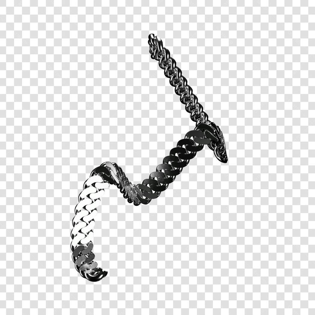 Icone corrente prata e preta PNG com fundo transparente