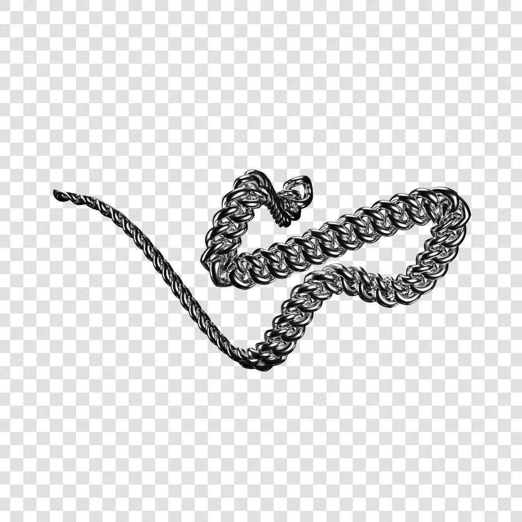 Icone Cadeia Prata PNG com fundo transparente