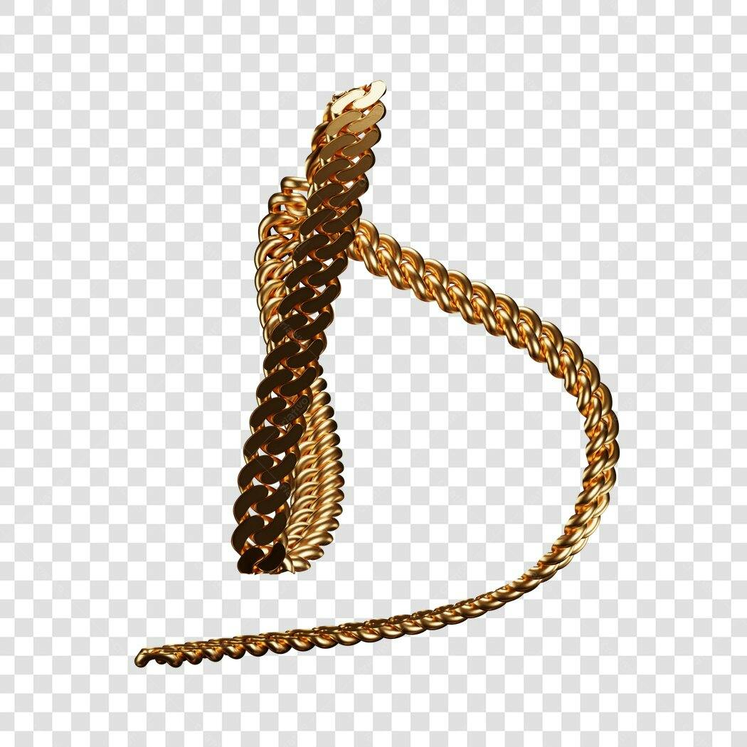 Icone de corrente dourada PNG com fundo transparente
