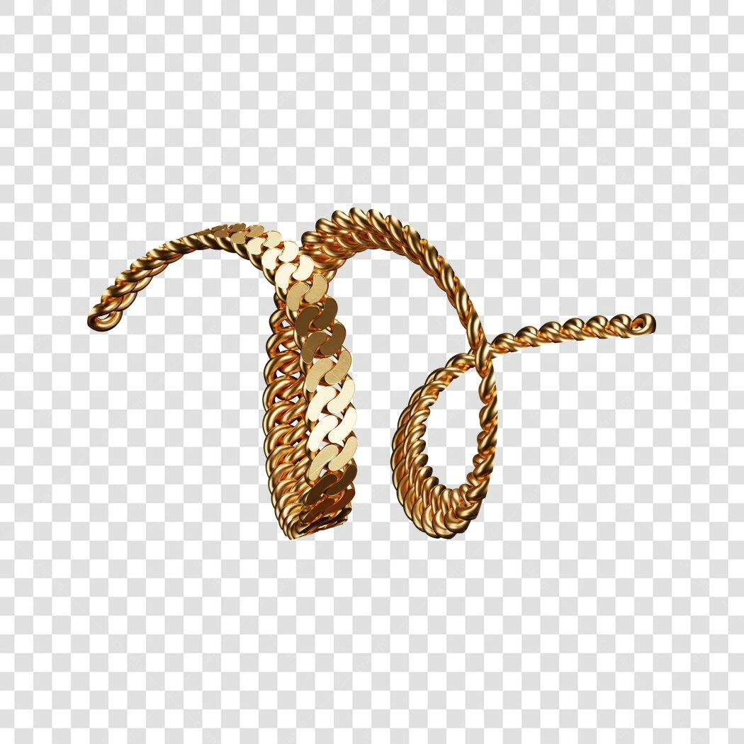 Icone Ouro Corrente PNG com fundo transparente
