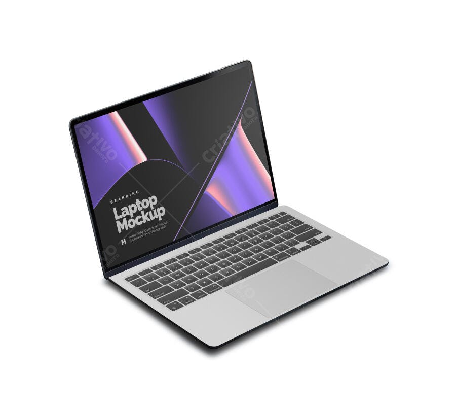 Mockup Notebook Moderno com Design Minimalista