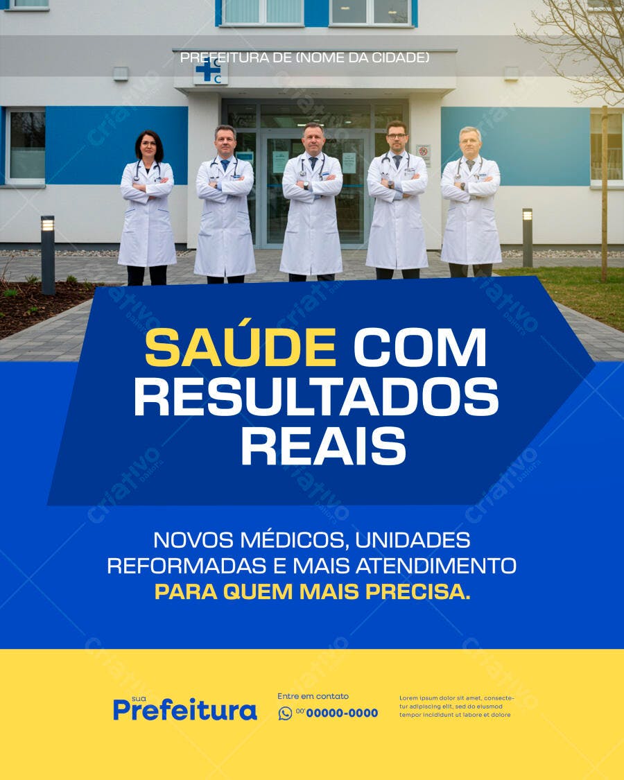Flyer Saúde Pública PSD Editável