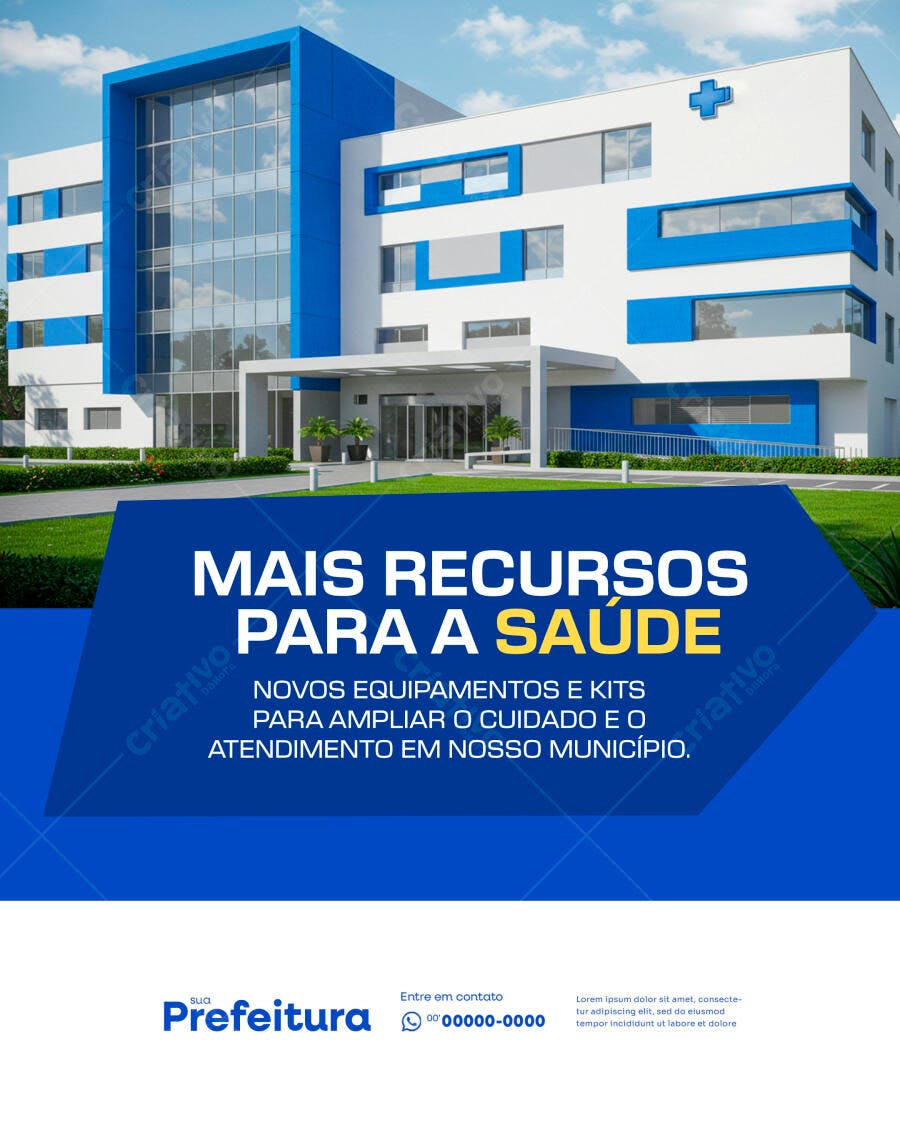 Flyer Saúde Pública PSD Editável
