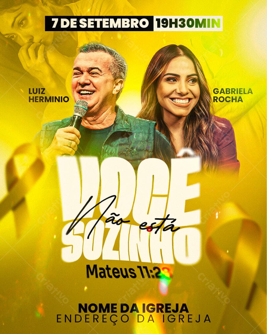 Flyer para Evento Gospel PSD Editável