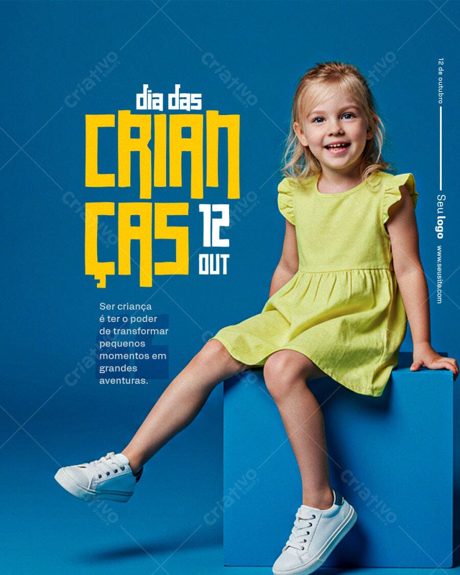 Flyer Dia das Crianças PSD Editável