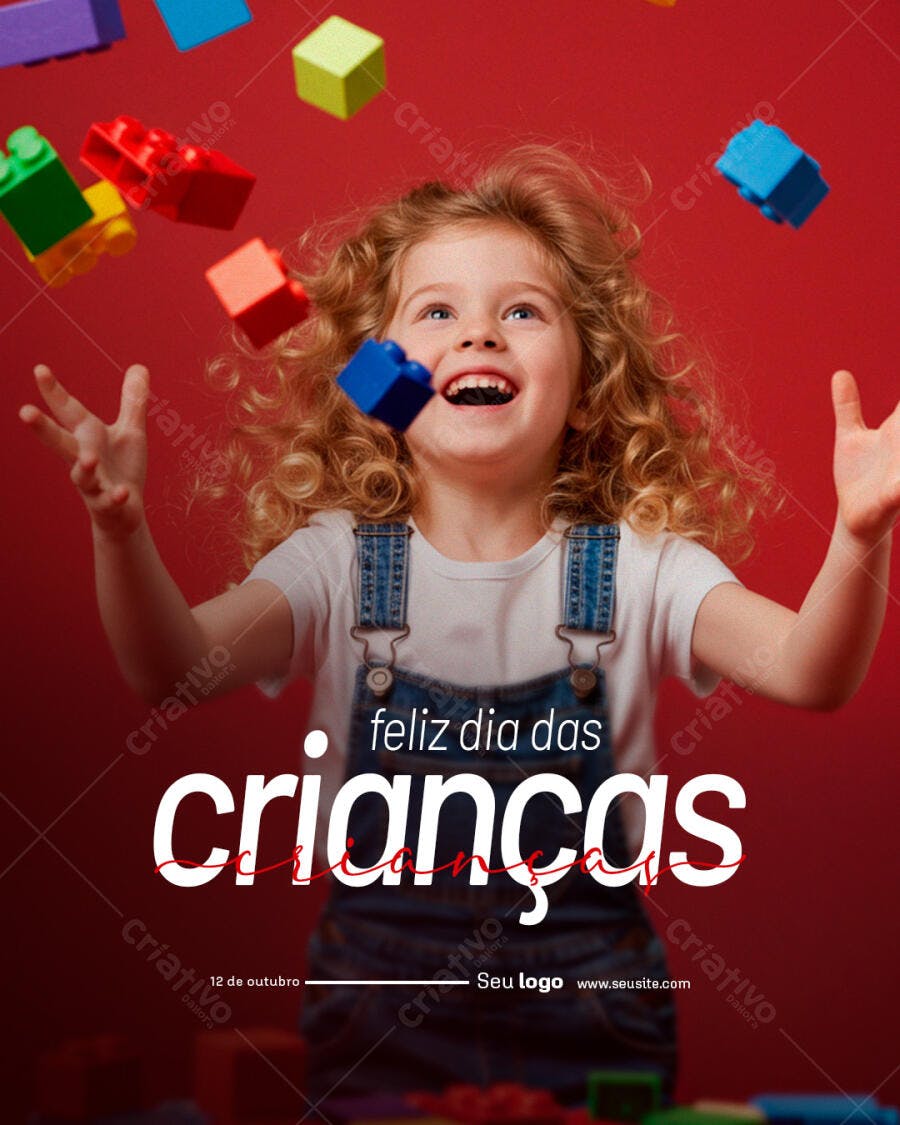 Flyer Dia das Crianças PSD Editável
