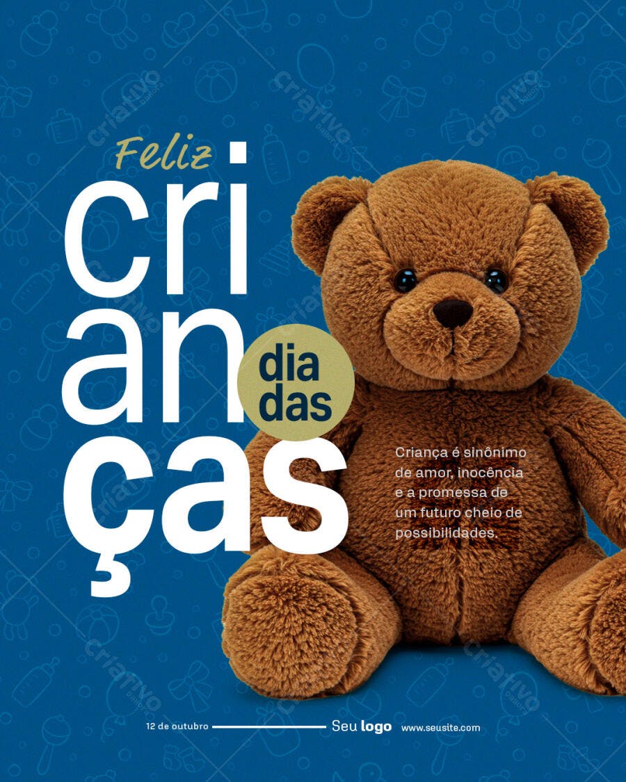 Flyer Dia das Crianças PSD Editável