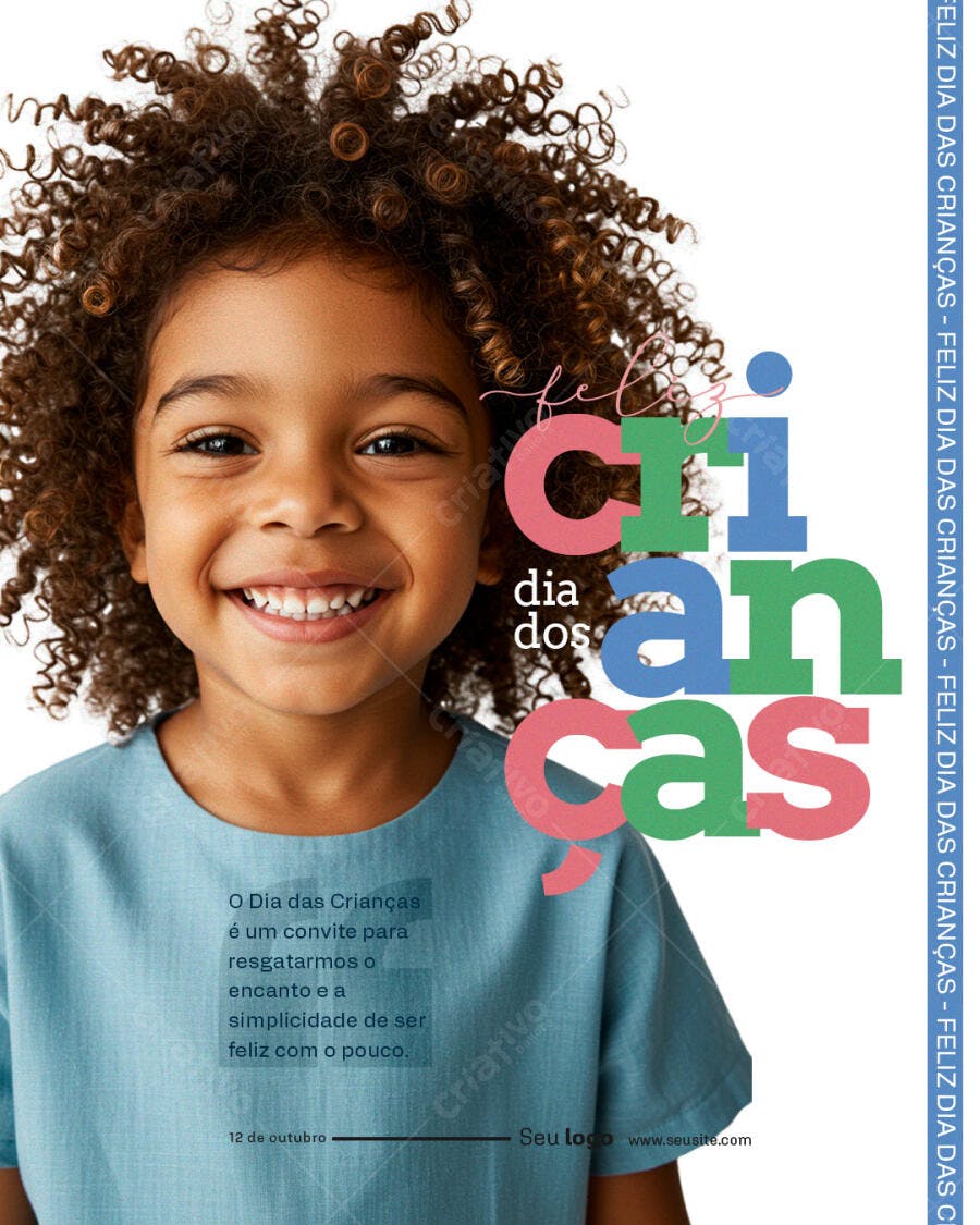 Flyer Dia das Crianças PSD Editável