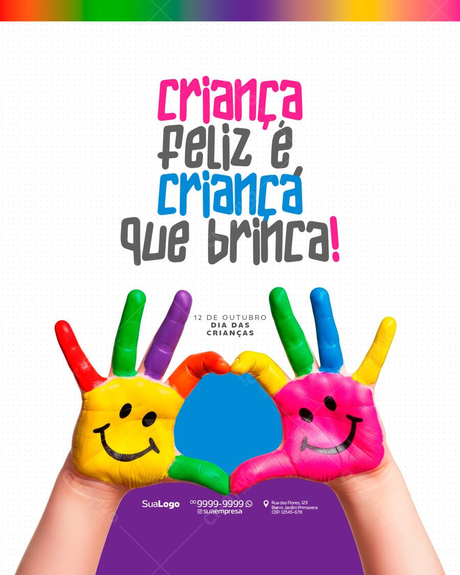 Flyer Dia das Crianças PSD Editável