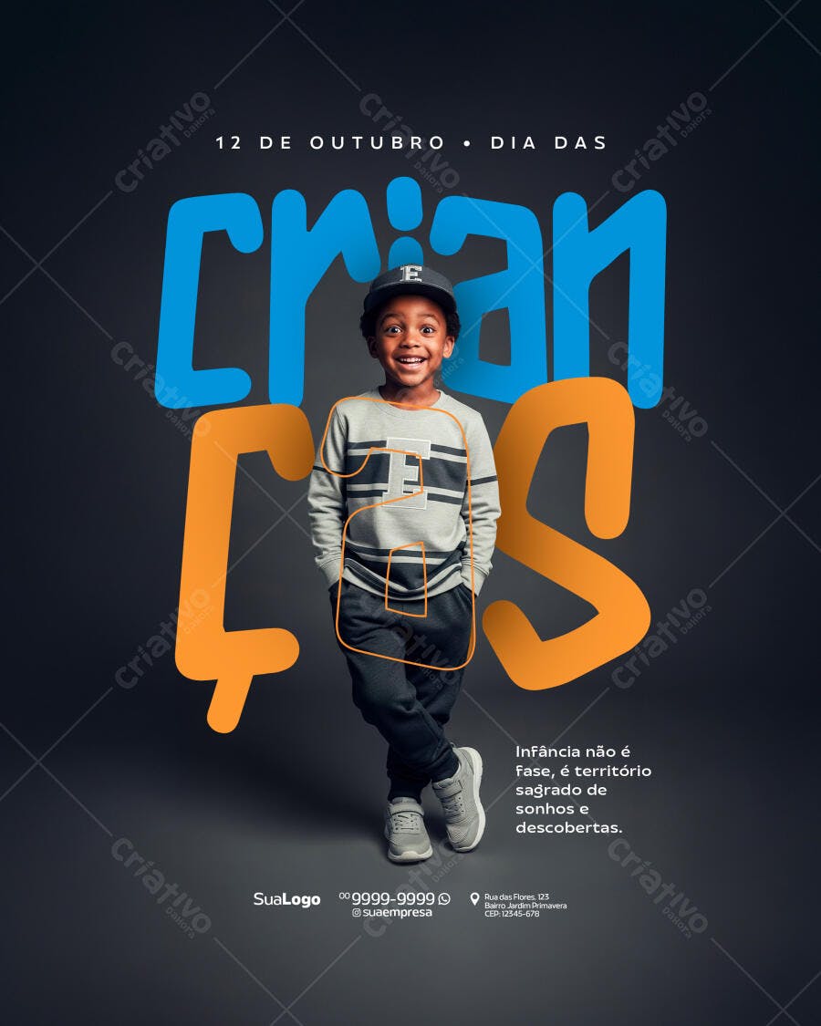 Flyer Dia das Crianças PSD Editável