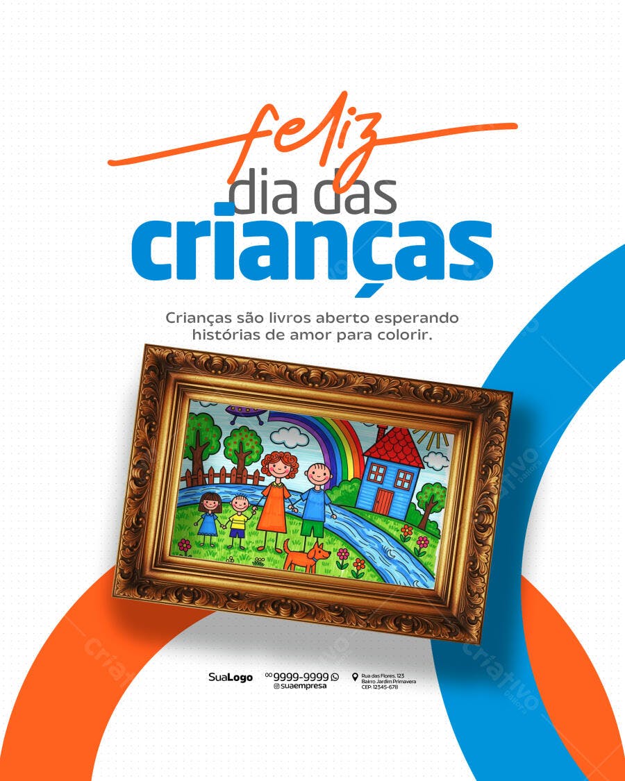 Flyer Dia das Crianças PSD Editável
