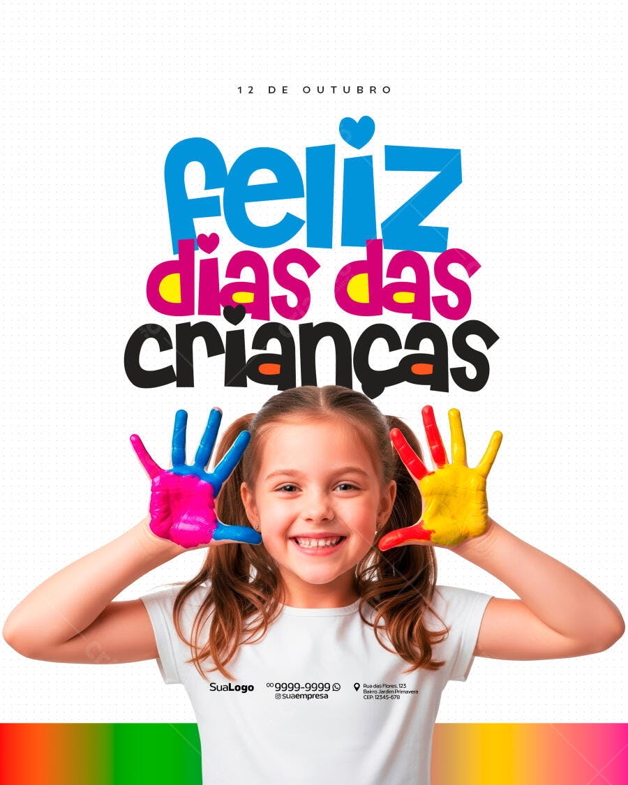 Flyer Dia das Crianças PSD Editável