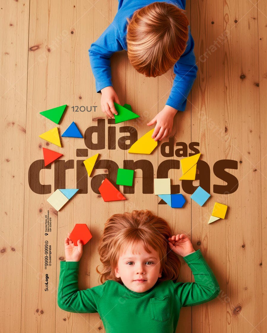 Flyer Dia das Crianças PSD Editável