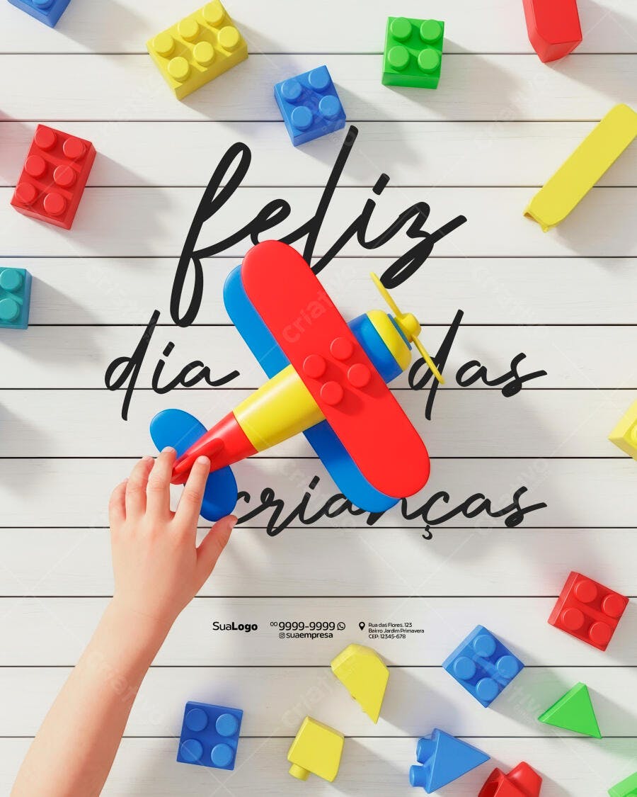 Flyer Dia das Crianças PSD Editável