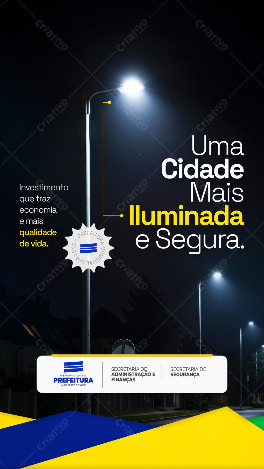 Flyer Segurança Pública PSD Editável