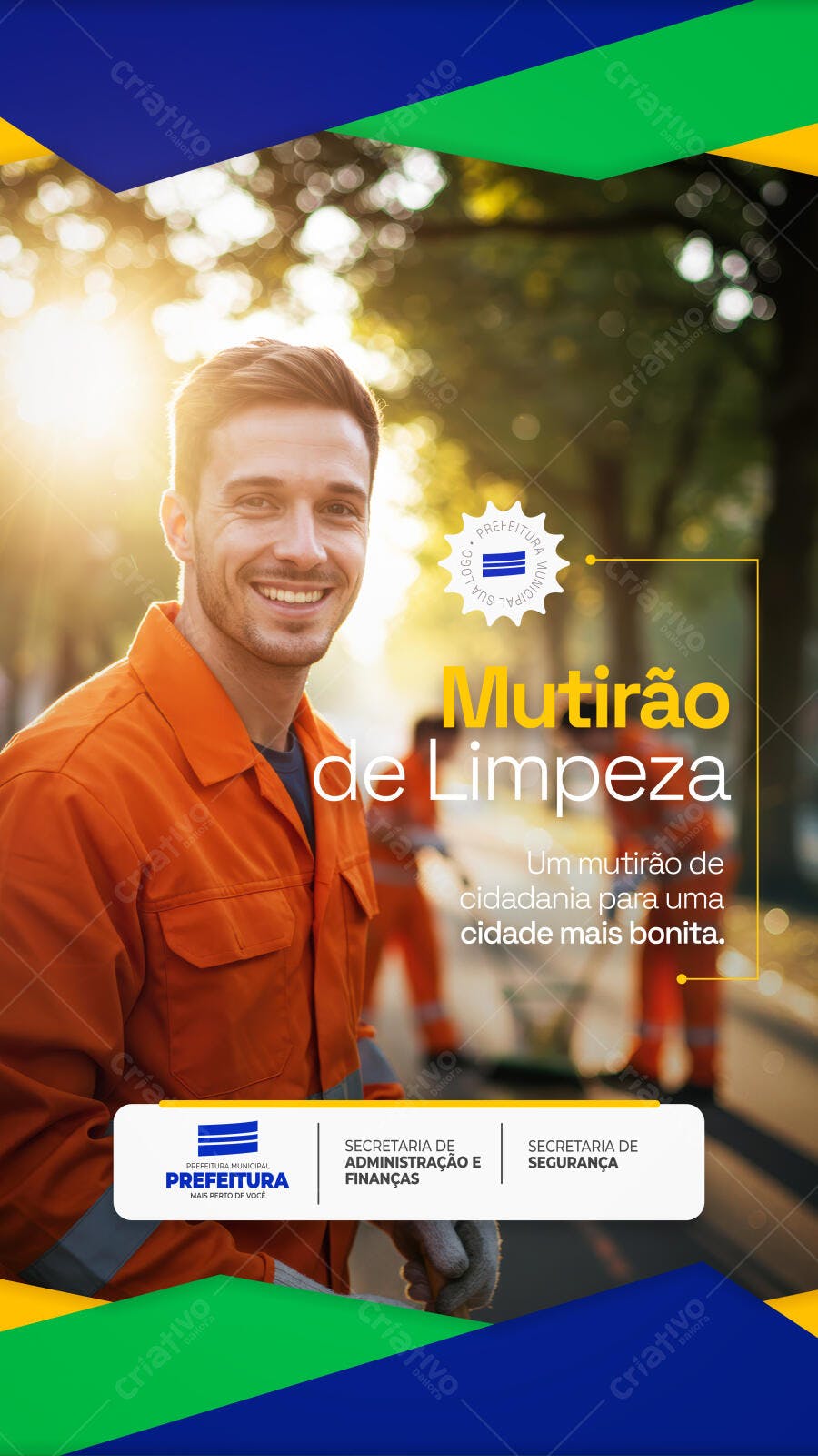 PSD Flyer Mutirão de Limpeza PSD Editável