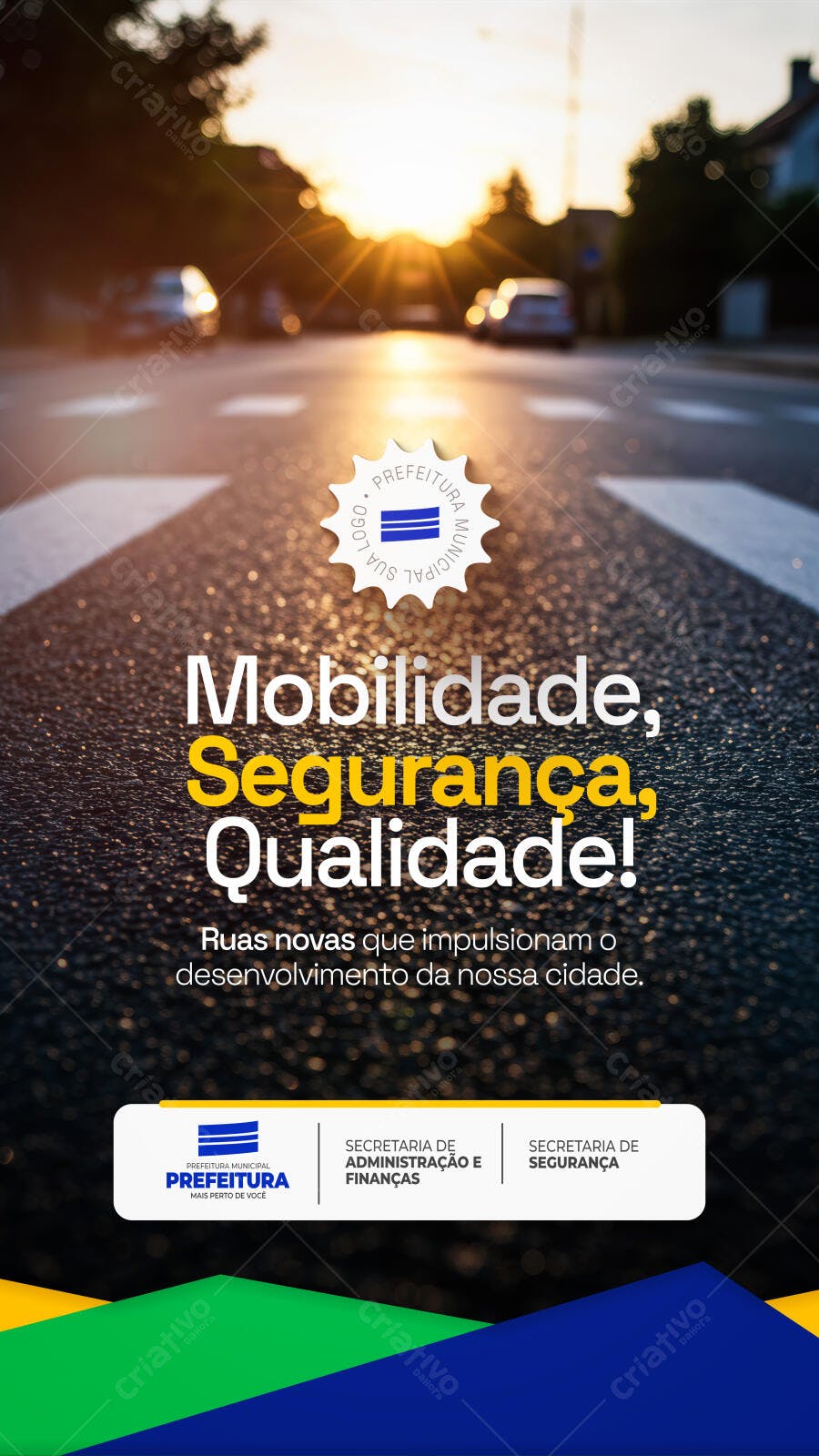 Flyer Mobilidade Urbana PSD Editável