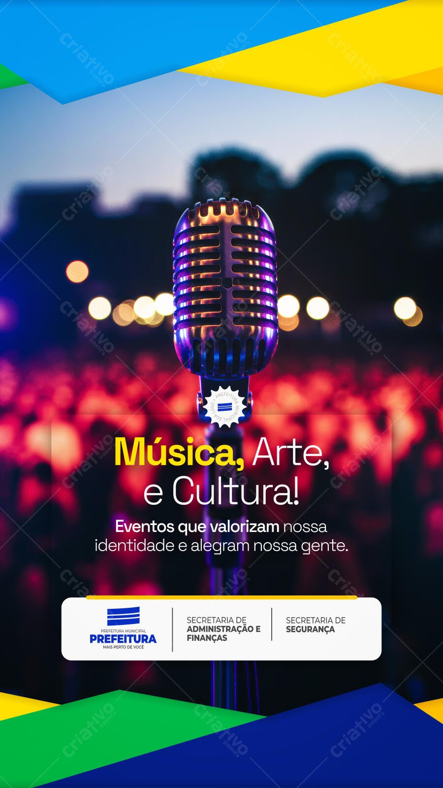 Flyer para Evento Cultural PSD Editável