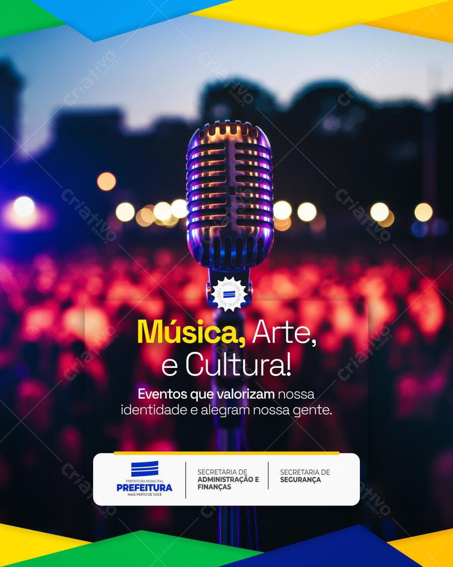 Flyer para Evento Cultural PSD Editável