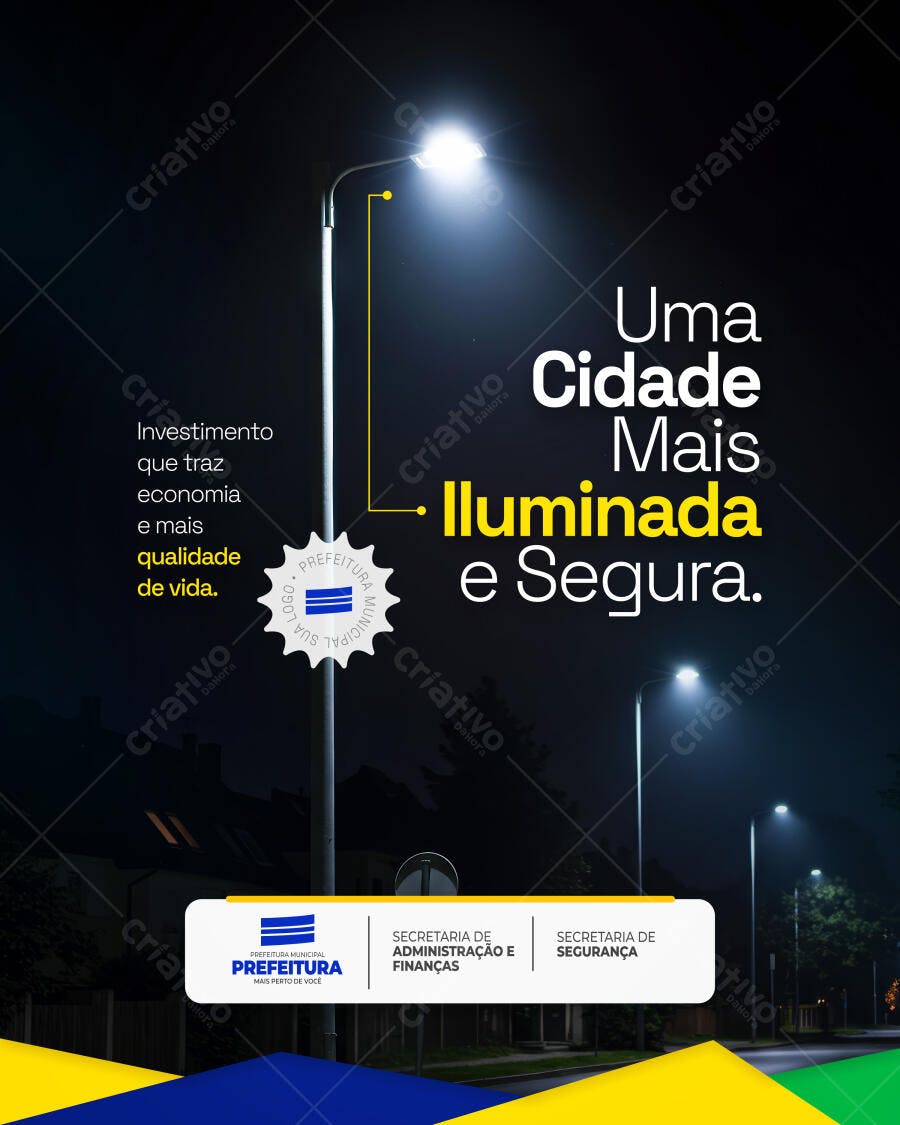 Flyer Segurança Pública PSD Editável