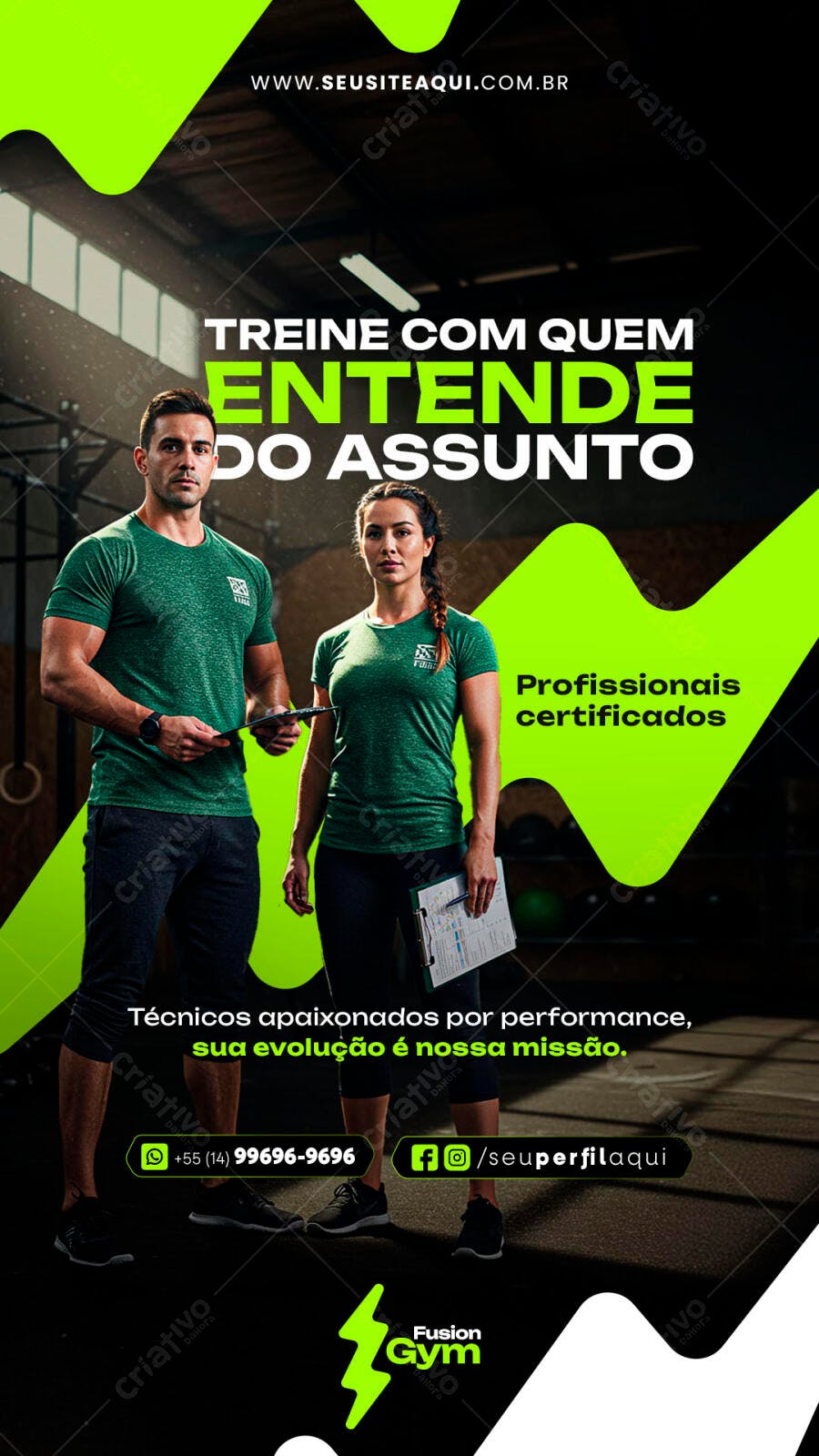 Flyer Academia PSD Editável