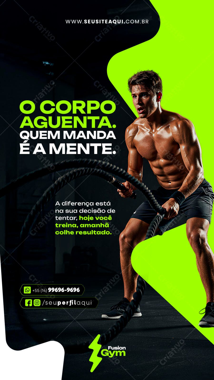Flyer Academia PSD Editável