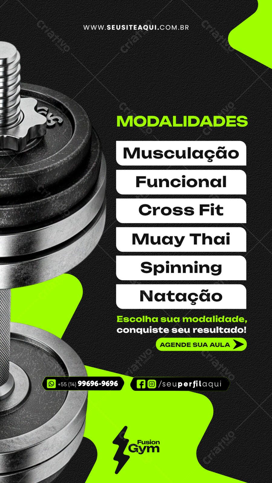 Flyer para Academia PSD Editável