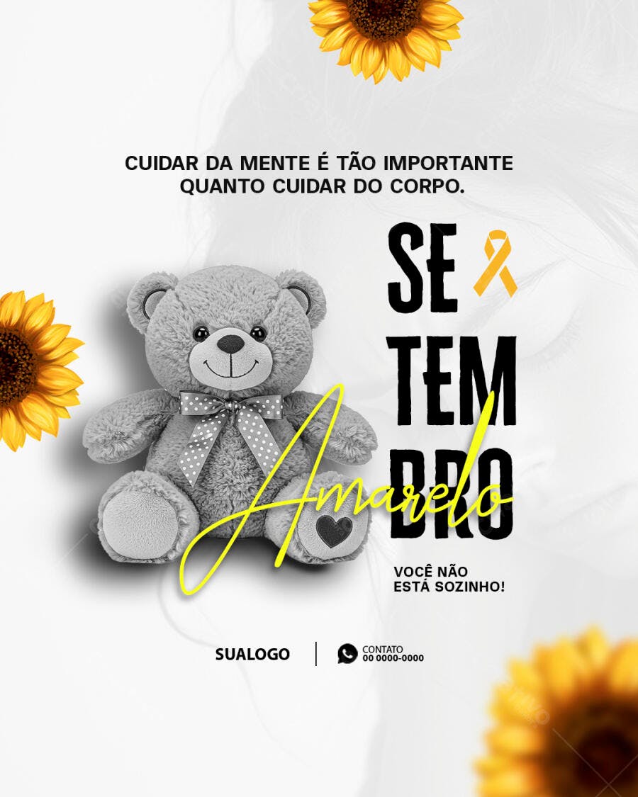 Flyer Setembro Amarelo PSD Editável
