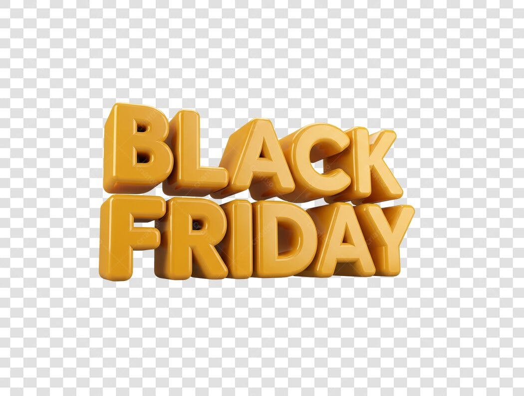 Banner Black Friday PNG com fundo transparente