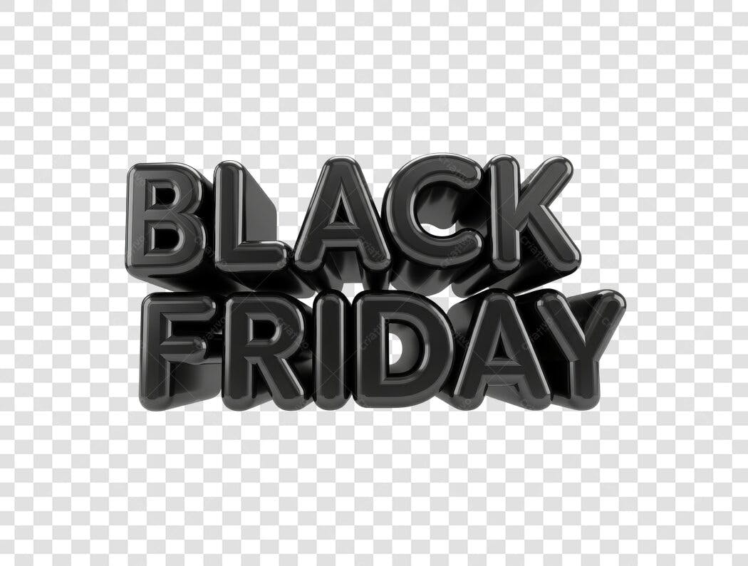 Banner Black Friday PNG com fundo transparente