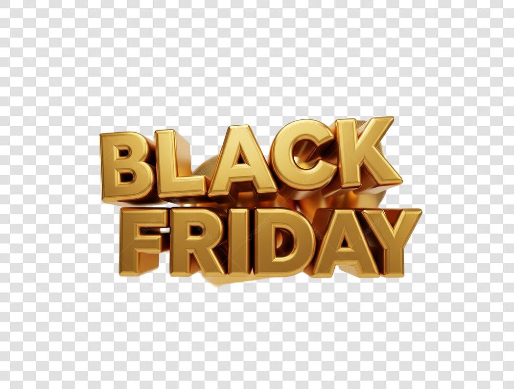 Banner Black Friday PNG com fundo transparente