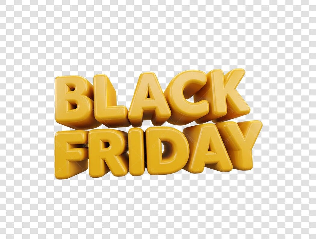 Banner Black Friday PNG com fundo transparente
