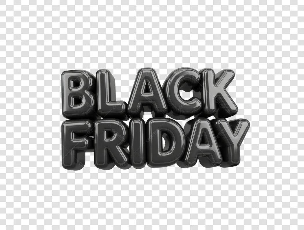 Icone Black Friday PNG com fundo transparente