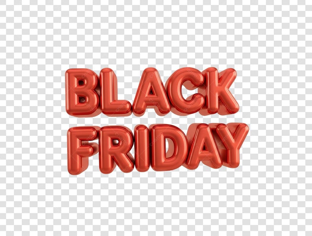 Banner Black Friday PNG com fundo transparente