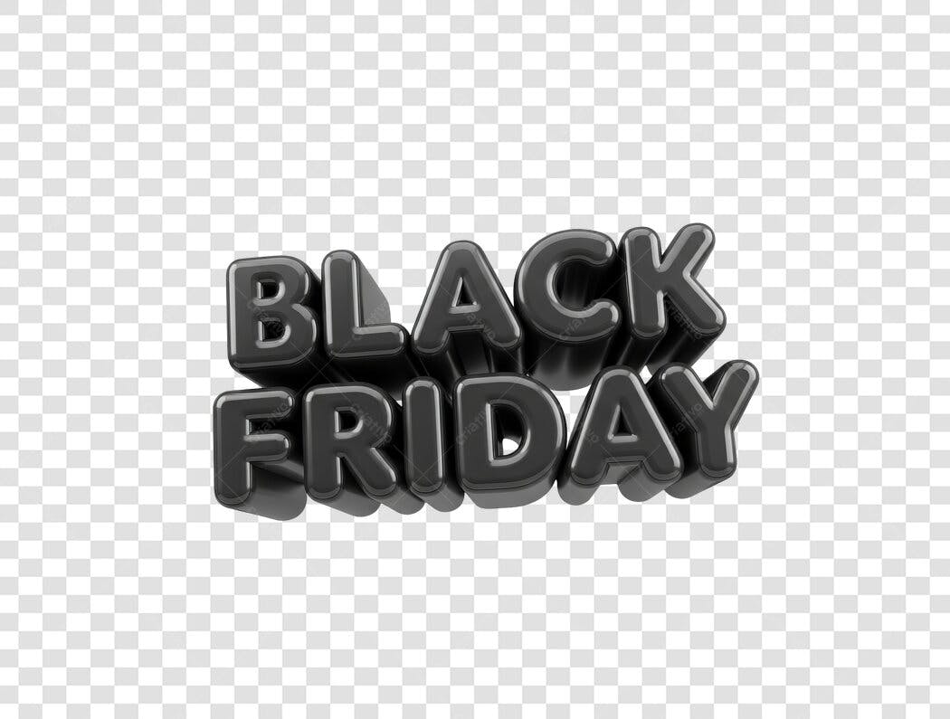 Icone Black Friday PNG com fundo transparente