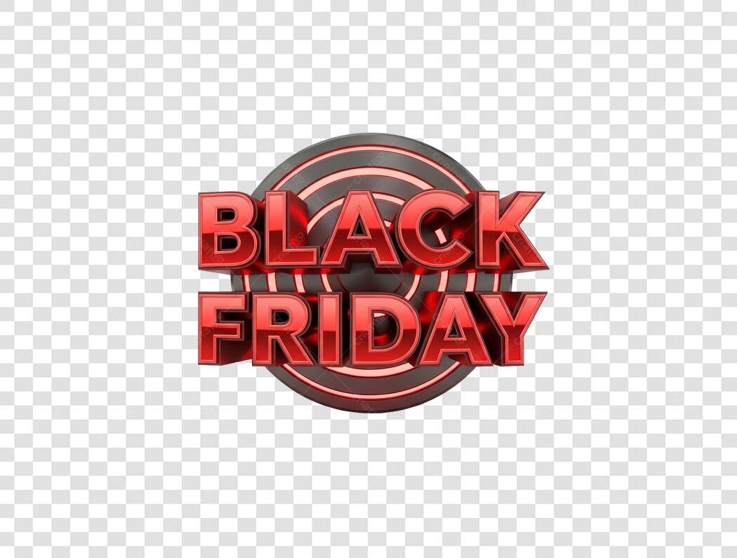 Selo Black Friday PNG com fundo transparente