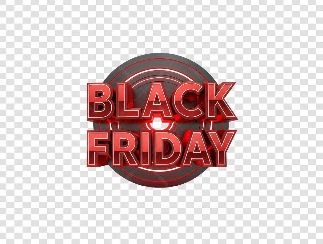 Selo Black Friday PNG com fundo transparente