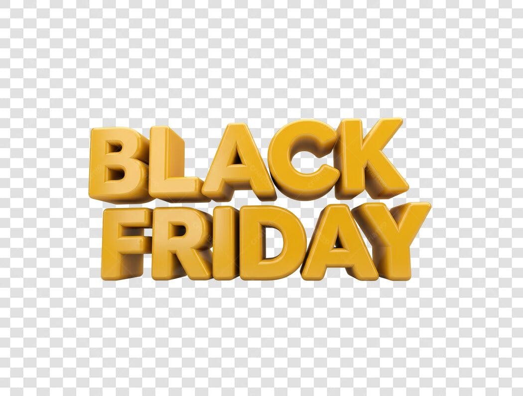 Banner Black Friday PNG com fundo transparente