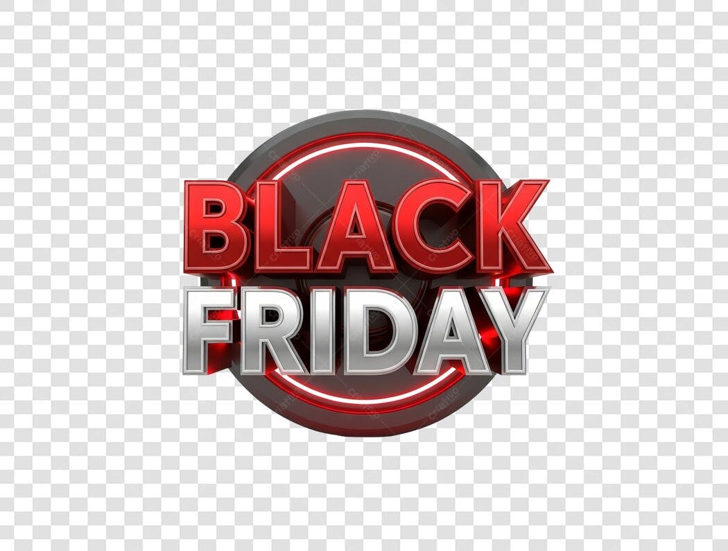 Selo Black Friday PNG com fundo transparente