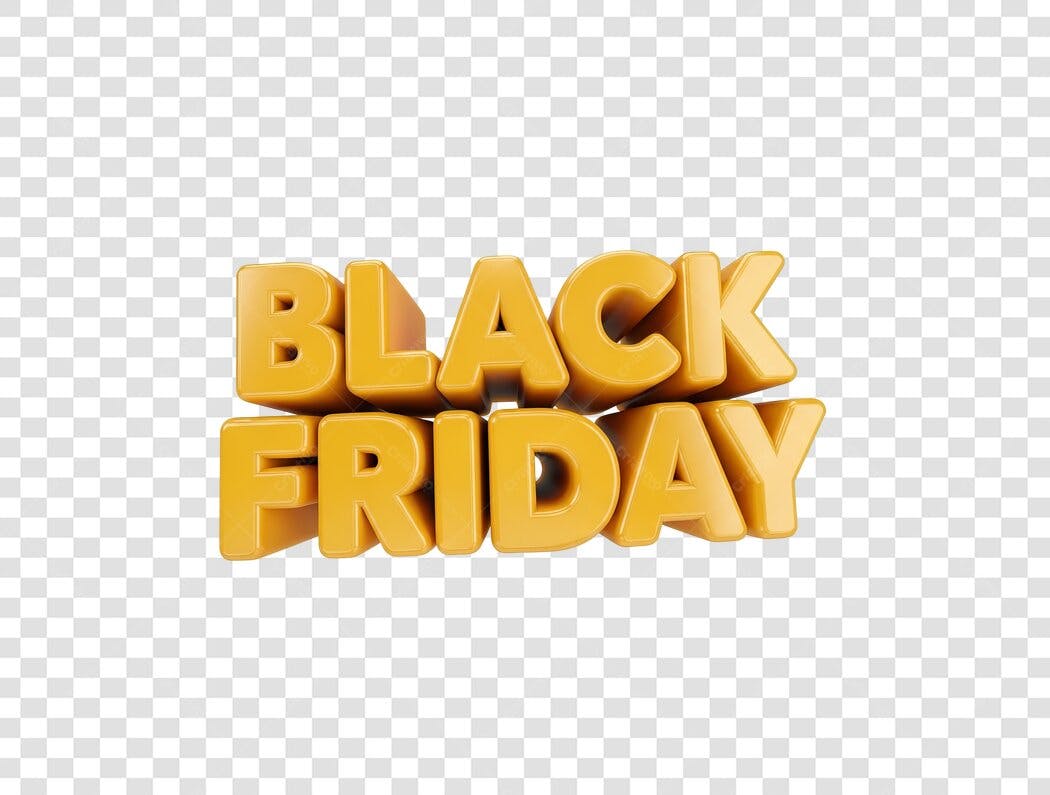 Banner Black Friday PNG com fundo transparente