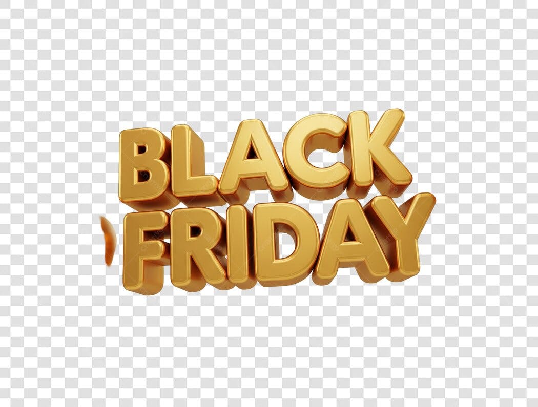Banner Black Friday PNG com fundo transparente