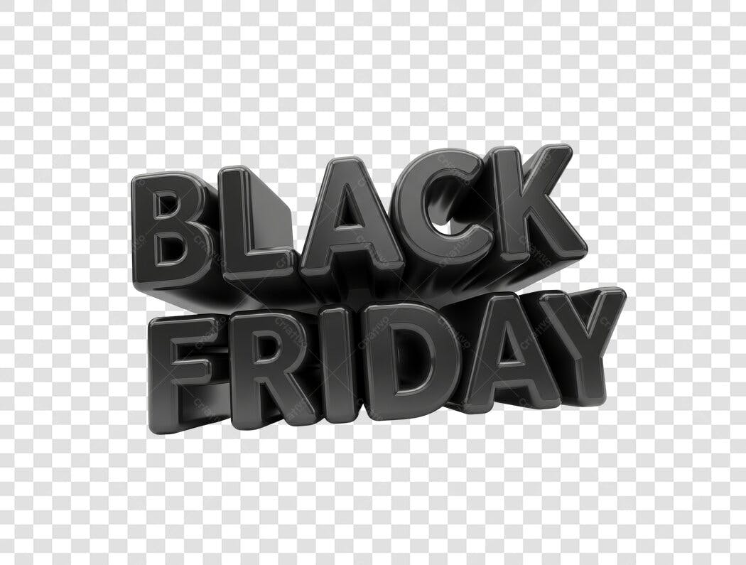 Banner Black Friday PNG com fundo transparente
