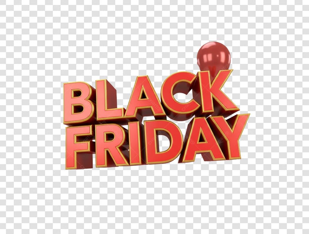 Banner Black Friday PNG com fundo transparente